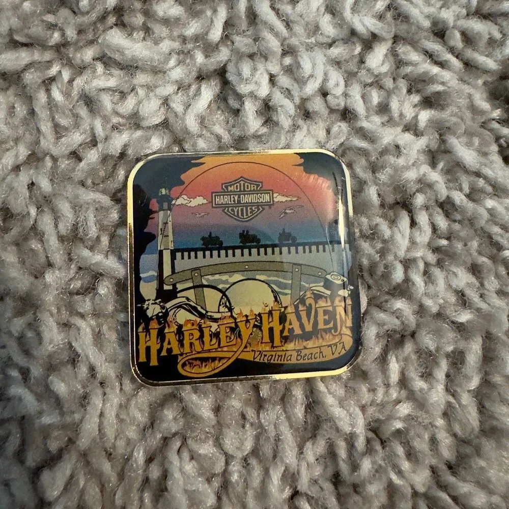 Harley Haven Virginia Beach PIN Virginia Harley Davidson Dealer Vest Motorcycle